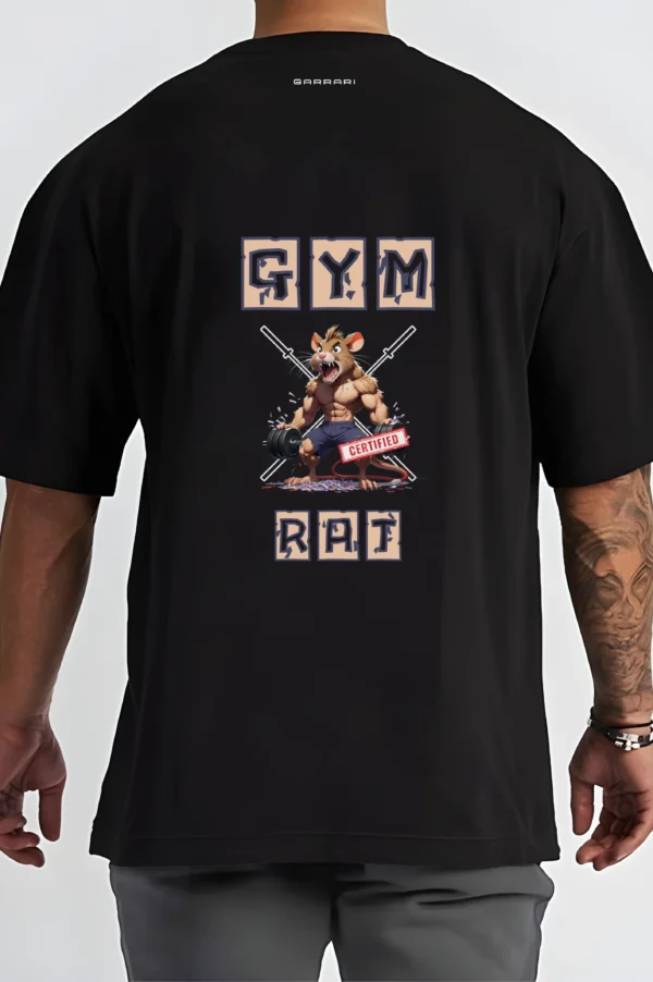 Gym Rat Black Gym Oversized T-Shirt