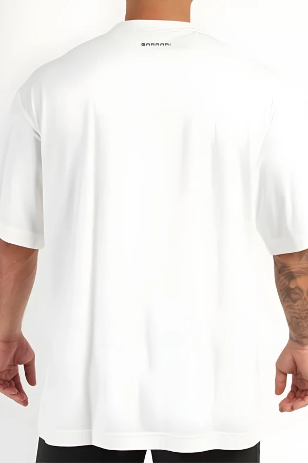 Resilience White Gym Oversized T-Shirt - Image 3