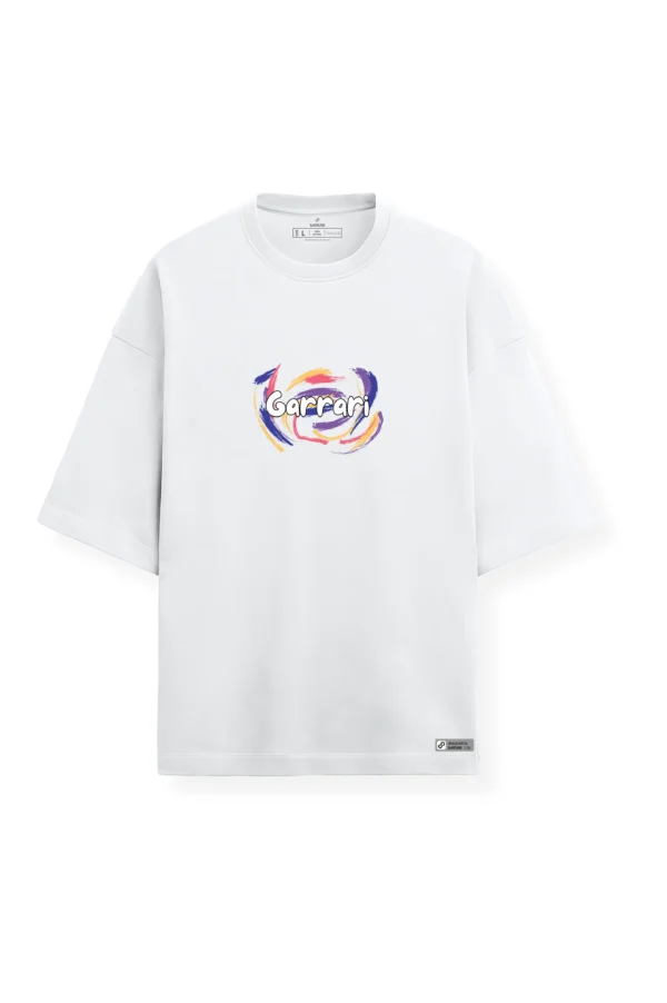 Sneaker Splash White Oversized T-Shirt