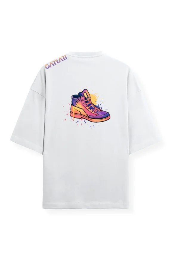 Sneaker Splash White Oversized T-Shirt - Image 2