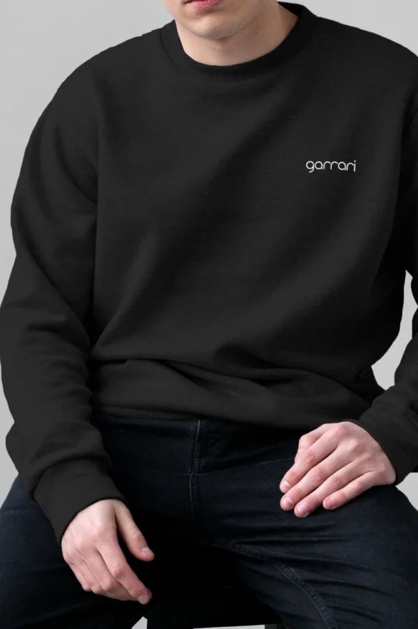 Onyx Black Oversized Sweatshirt