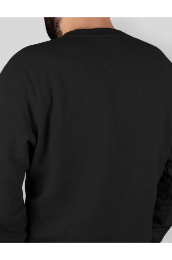 Midnight Black Oversized Sweatshirt - Image 4