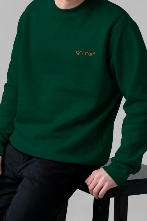 Pine Green Oversized Sweatshirt - Image 2