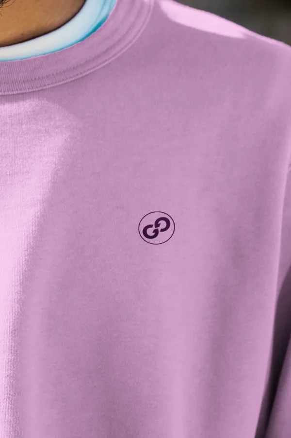 Lilac Lavender Oversized Sweatshirt - Image 3