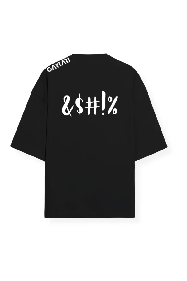 Whatever Black Oversized T-Shirt - Image 2