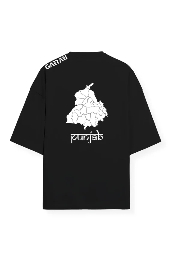 Garrari for Punjab Black Oversized T-Shirt - Image 2