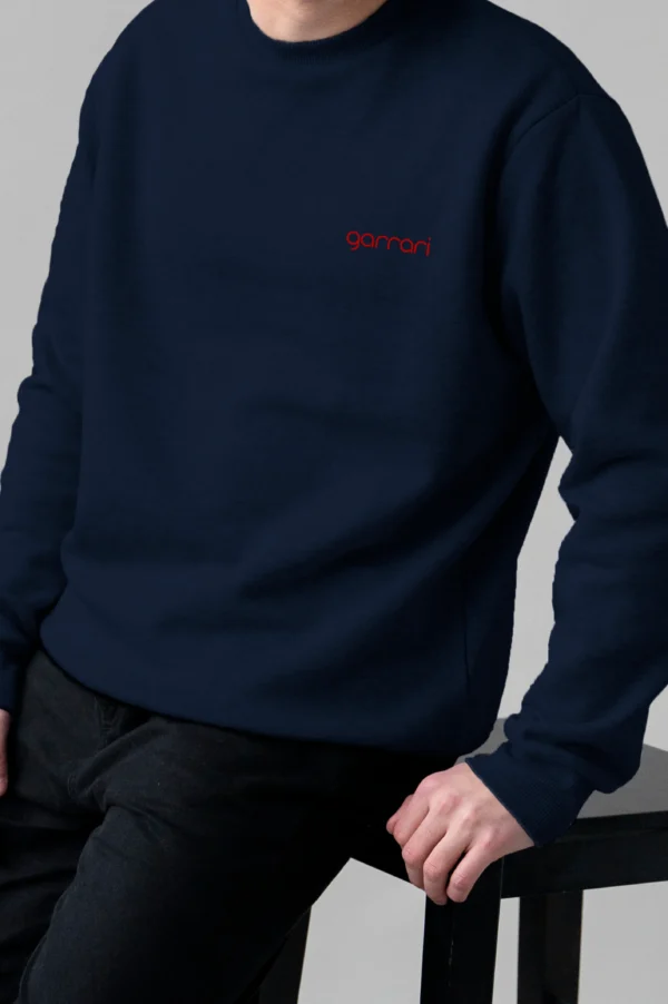 Sapphire Blue Oversized Sweatshirt - Image 2