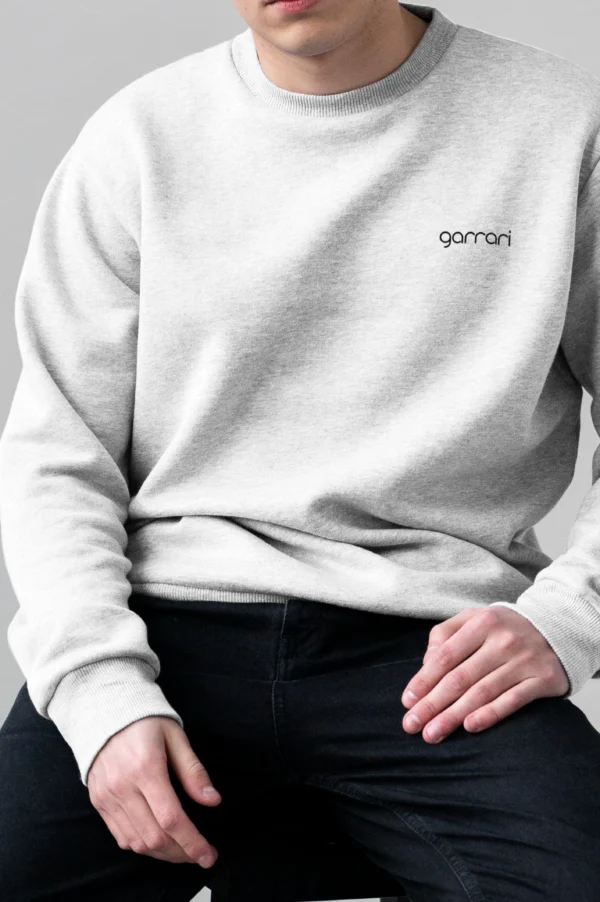 Arctic White Oversized Sweatshirt