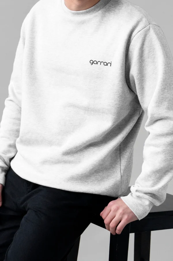 Arctic White Oversized Sweatshirt - Image 2